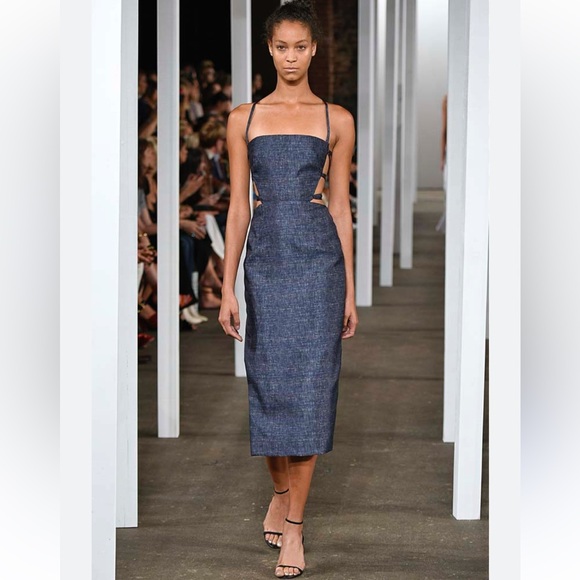 MILLY Addison dress with open back fits size 4 XS 2 - Picture 13 of 14